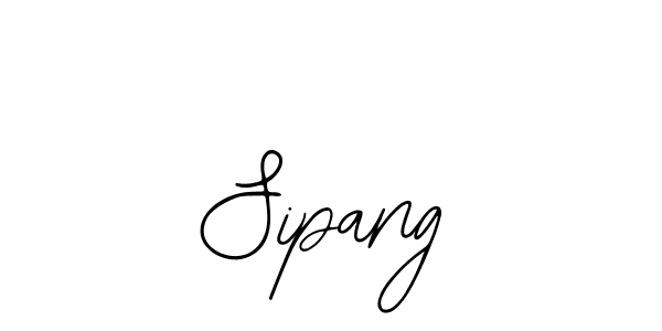 if you are searching for the best signature style for your name Sipang. so please give up your signature search. here we have designed multiple signature styles  using Bearetta-2O07w. Sipang signature style 12 images and pictures png