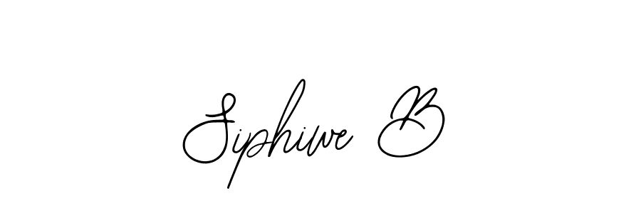 How to make Siphiwe B signature? Bearetta-2O07w is a professional autograph style. Create handwritten signature for Siphiwe B name. Siphiwe B signature style 12 images and pictures png