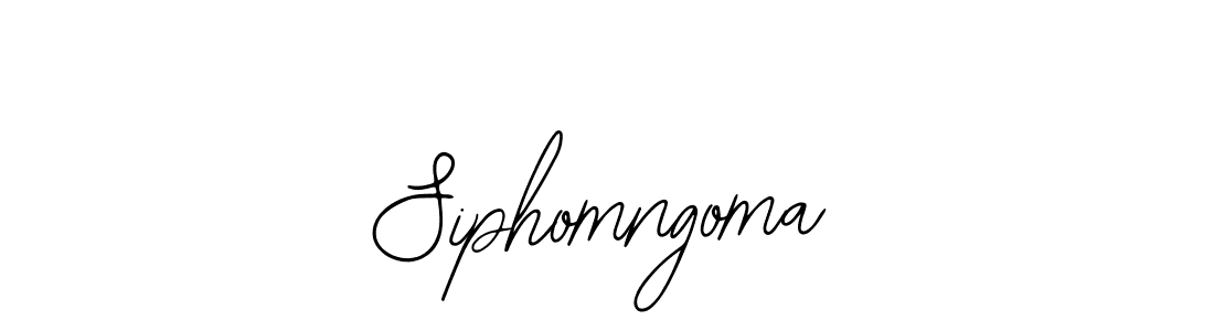 Use a signature maker to create a handwritten signature online. With this signature software, you can design (Bearetta-2O07w) your own signature for name Siphomngoma. Siphomngoma signature style 12 images and pictures png