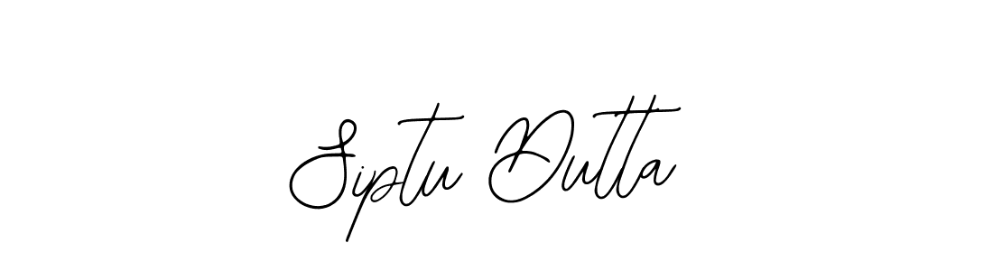 How to make Siptu Dutta name signature. Use Bearetta-2O07w style for creating short signs online. This is the latest handwritten sign. Siptu Dutta signature style 12 images and pictures png