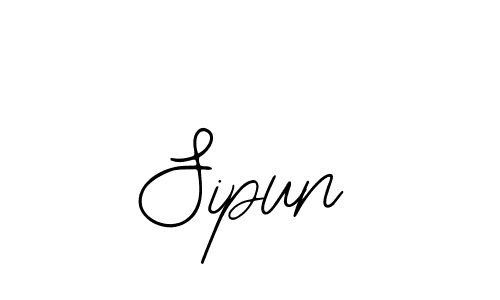 You should practise on your own different ways (Bearetta-2O07w) to write your name (Sipun) in signature. don't let someone else do it for you. Sipun signature style 12 images and pictures png