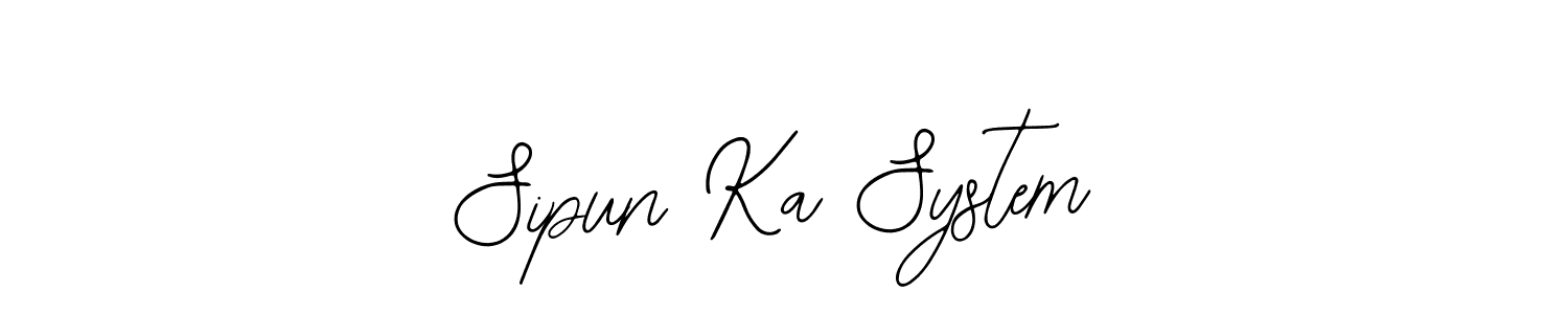 Use a signature maker to create a handwritten signature online. With this signature software, you can design (Bearetta-2O07w) your own signature for name Sipun Ka System. Sipun Ka System signature style 12 images and pictures png