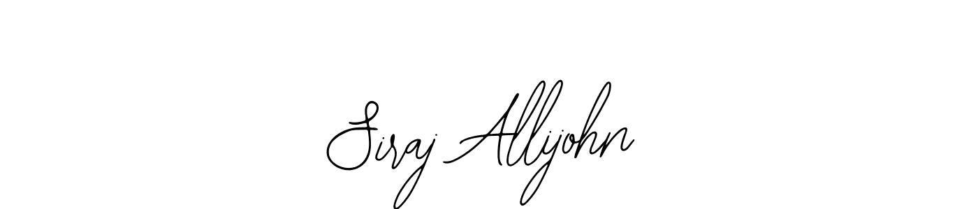 You can use this online signature creator to create a handwritten signature for the name Siraj Allijohn. This is the best online autograph maker. Siraj Allijohn signature style 12 images and pictures png