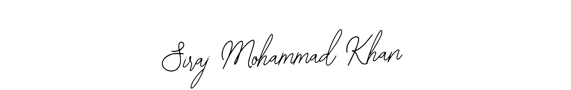 Siraj Mohammad Khan stylish signature style. Best Handwritten Sign (Bearetta-2O07w) for my name. Handwritten Signature Collection Ideas for my name Siraj Mohammad Khan. Siraj Mohammad Khan signature style 12 images and pictures png