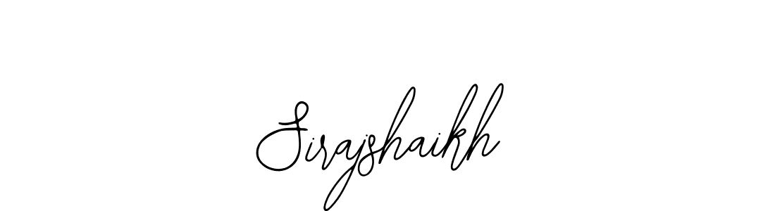 Make a beautiful signature design for name Sirajshaikh. With this signature (Bearetta-2O07w) style, you can create a handwritten signature for free. Sirajshaikh signature style 12 images and pictures png