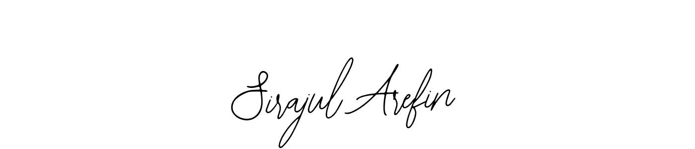 The best way (Bearetta-2O07w) to make a short signature is to pick only two or three words in your name. The name Sirajul Arefin include a total of six letters. For converting this name. Sirajul Arefin signature style 12 images and pictures png