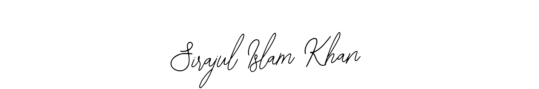 The best way (Bearetta-2O07w) to make a short signature is to pick only two or three words in your name. The name Sirajul Islam Khan include a total of six letters. For converting this name. Sirajul Islam Khan signature style 12 images and pictures png