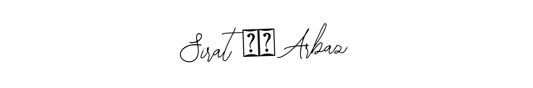 The best way (Bearetta-2O07w) to make a short signature is to pick only two or three words in your name. The name Sirat ❤️ Arbaz include a total of six letters. For converting this name. Sirat ❤️ Arbaz signature style 12 images and pictures png