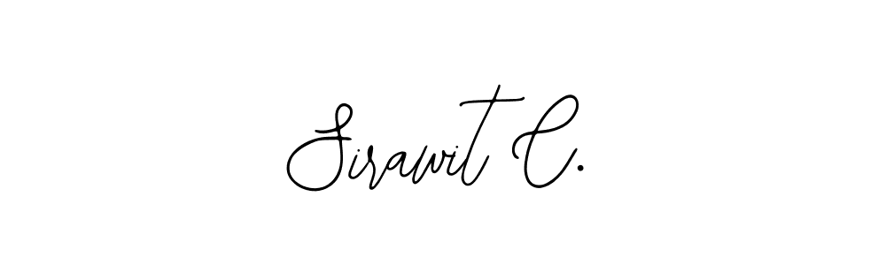 How to make Sirawit C. name signature. Use Bearetta-2O07w style for creating short signs online. This is the latest handwritten sign. Sirawit C. signature style 12 images and pictures png