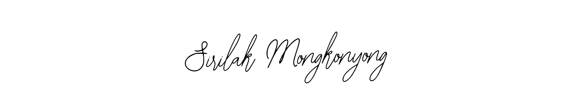The best way (Bearetta-2O07w) to make a short signature is to pick only two or three words in your name. The name Sirilak Mongkonyong include a total of six letters. For converting this name. Sirilak Mongkonyong signature style 12 images and pictures png