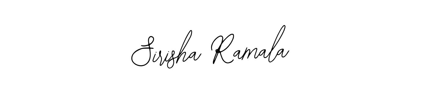 Design your own signature with our free online signature maker. With this signature software, you can create a handwritten (Bearetta-2O07w) signature for name Sirisha Ramala. Sirisha Ramala signature style 12 images and pictures png