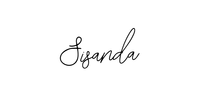 How to make Sisanda name signature. Use Bearetta-2O07w style for creating short signs online. This is the latest handwritten sign. Sisanda signature style 12 images and pictures png