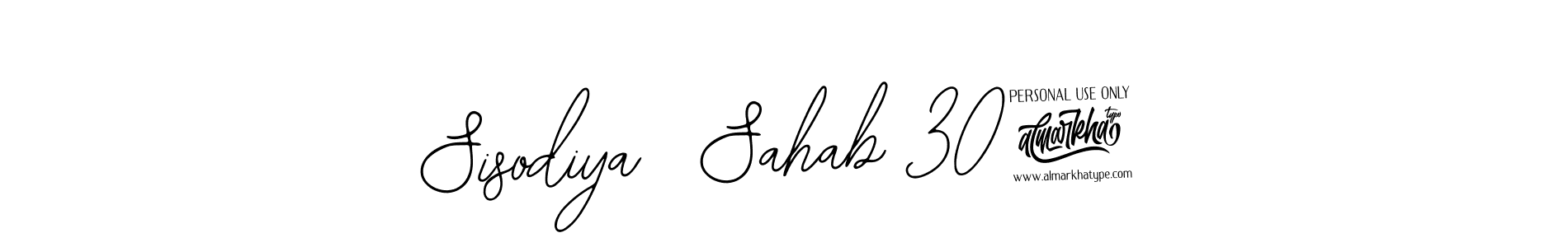 Bearetta-2O07w is a professional signature style that is perfect for those who want to add a touch of class to their signature. It is also a great choice for those who want to make their signature more unique. Get Sisodiya  Sahab 307 name to fancy signature for free. Sisodiya  Sahab 307 signature style 12 images and pictures png