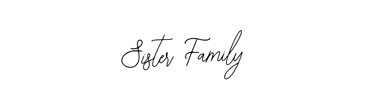 Create a beautiful signature design for name Sister Family. With this signature (Bearetta-2O07w) fonts, you can make a handwritten signature for free. Sister Family signature style 12 images and pictures png