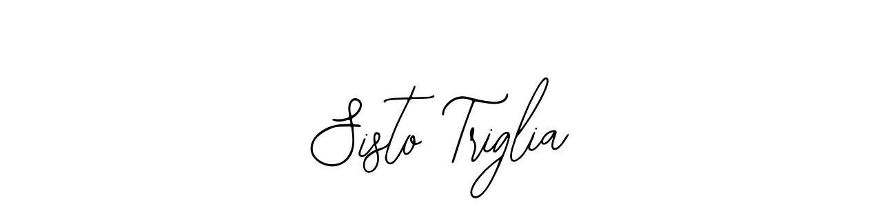 How to make Sisto Triglia name signature. Use Bearetta-2O07w style for creating short signs online. This is the latest handwritten sign. Sisto Triglia signature style 12 images and pictures png