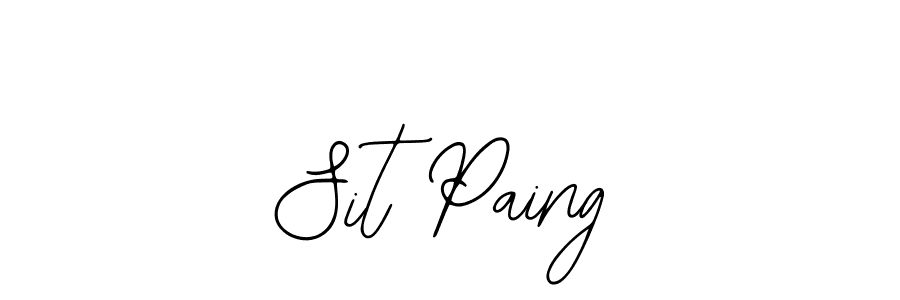 How to Draw Sit Paing signature style? Bearetta-2O07w is a latest design signature styles for name Sit Paing. Sit Paing signature style 12 images and pictures png