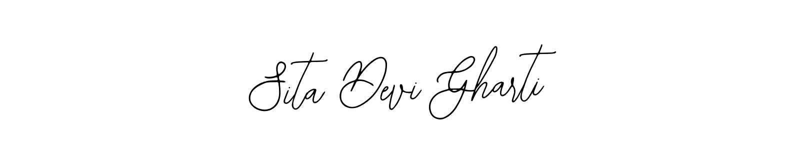Use a signature maker to create a handwritten signature online. With this signature software, you can design (Bearetta-2O07w) your own signature for name Sita Devi Gharti. Sita Devi Gharti signature style 12 images and pictures png