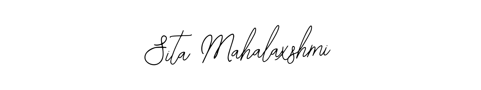 How to make Sita Mahalaxshmi name signature. Use Bearetta-2O07w style for creating short signs online. This is the latest handwritten sign. Sita Mahalaxshmi signature style 12 images and pictures png