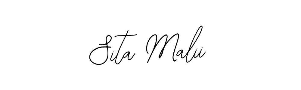 How to make Sita Malii name signature. Use Bearetta-2O07w style for creating short signs online. This is the latest handwritten sign. Sita Malii signature style 12 images and pictures png