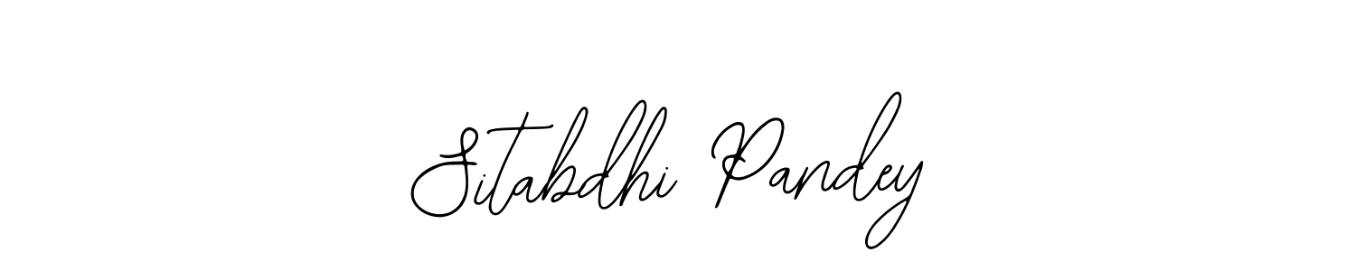 You should practise on your own different ways (Bearetta-2O07w) to write your name (Sitabdhi Pandey) in signature. don't let someone else do it for you. Sitabdhi Pandey signature style 12 images and pictures png