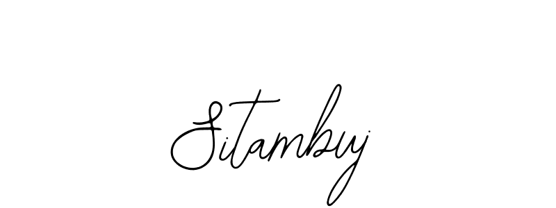 Use a signature maker to create a handwritten signature online. With this signature software, you can design (Bearetta-2O07w) your own signature for name Sitambuj. Sitambuj signature style 12 images and pictures png