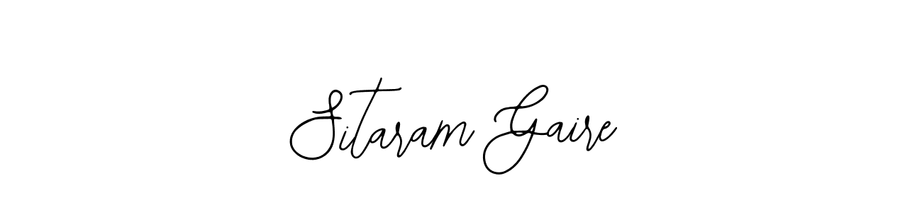 Use a signature maker to create a handwritten signature online. With this signature software, you can design (Bearetta-2O07w) your own signature for name Sitaram Gaire. Sitaram Gaire signature style 12 images and pictures png