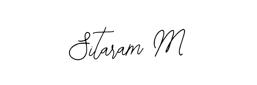 Also we have Sitaram M name is the best signature style. Create professional handwritten signature collection using Bearetta-2O07w autograph style. Sitaram M signature style 12 images and pictures png