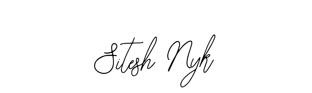 This is the best signature style for the Sitesh Nyk name. Also you like these signature font (Bearetta-2O07w). Mix name signature. Sitesh Nyk signature style 12 images and pictures png