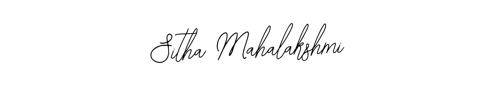 How to make Sitha Mahalakshmi name signature. Use Bearetta-2O07w style for creating short signs online. This is the latest handwritten sign. Sitha Mahalakshmi signature style 12 images and pictures png