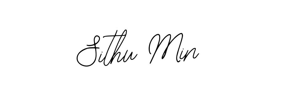 The best way (Bearetta-2O07w) to make a short signature is to pick only two or three words in your name. The name Sithu Min include a total of six letters. For converting this name. Sithu Min signature style 12 images and pictures png