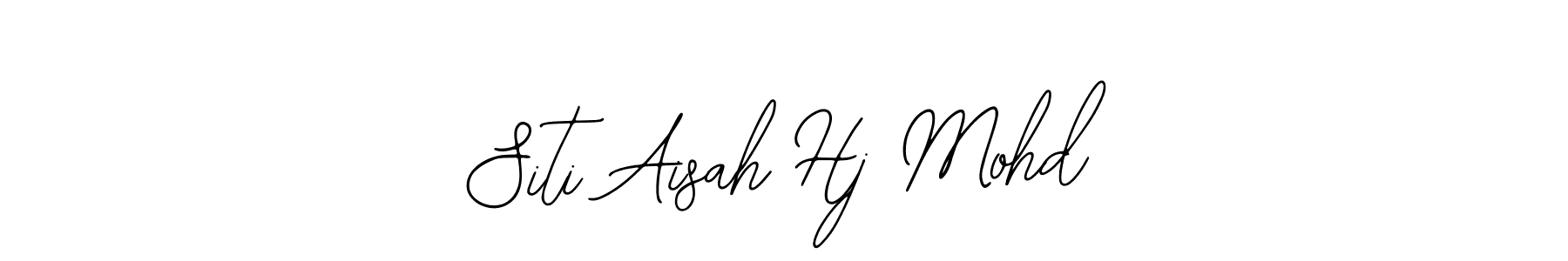 You should practise on your own different ways (Bearetta-2O07w) to write your name (Siti Aisah Hj Mohd) in signature. don't let someone else do it for you. Siti Aisah Hj Mohd signature style 12 images and pictures png