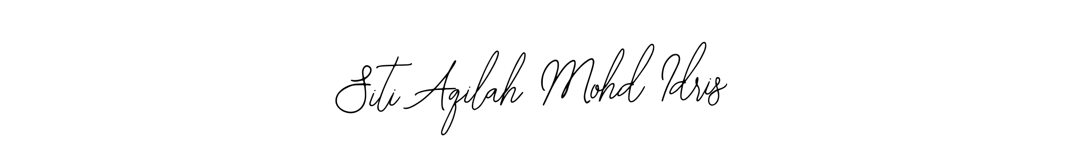 It looks lik you need a new signature style for name Siti Aqilah Mohd Idris. Design unique handwritten (Bearetta-2O07w) signature with our free signature maker in just a few clicks. Siti Aqilah Mohd Idris signature style 12 images and pictures png