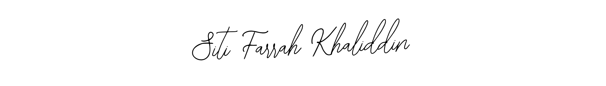 The best way (Bearetta-2O07w) to make a short signature is to pick only two or three words in your name. The name Siti Farrah Khaliddin include a total of six letters. For converting this name. Siti Farrah Khaliddin signature style 12 images and pictures png