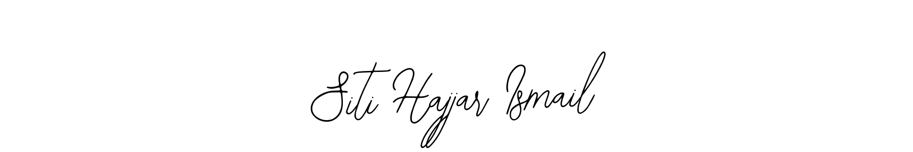 How to make Siti Hajjar Ismail name signature. Use Bearetta-2O07w style for creating short signs online. This is the latest handwritten sign. Siti Hajjar Ismail signature style 12 images and pictures png