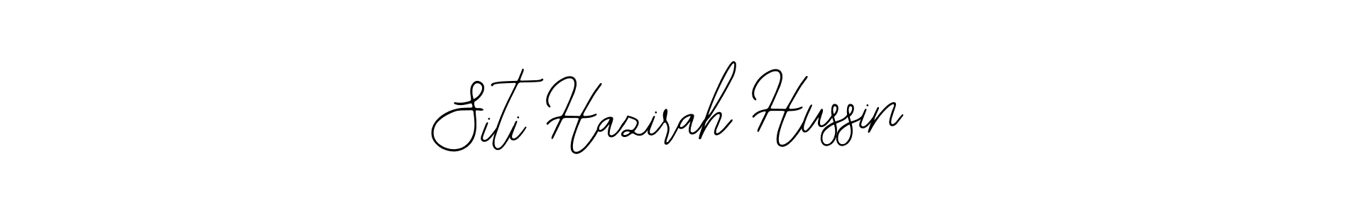 Design your own signature with our free online signature maker. With this signature software, you can create a handwritten (Bearetta-2O07w) signature for name Siti Hazirah Hussin. Siti Hazirah Hussin signature style 12 images and pictures png