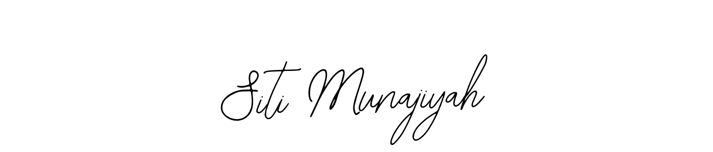 Once you've used our free online signature maker to create your best signature Bearetta-2O07w style, it's time to enjoy all of the benefits that Siti Munajiyah name signing documents. Siti Munajiyah signature style 12 images and pictures png