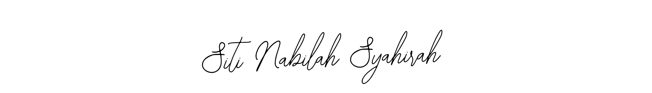 You should practise on your own different ways (Bearetta-2O07w) to write your name (Siti Nabilah Syahirah) in signature. don't let someone else do it for you. Siti Nabilah Syahirah signature style 12 images and pictures png