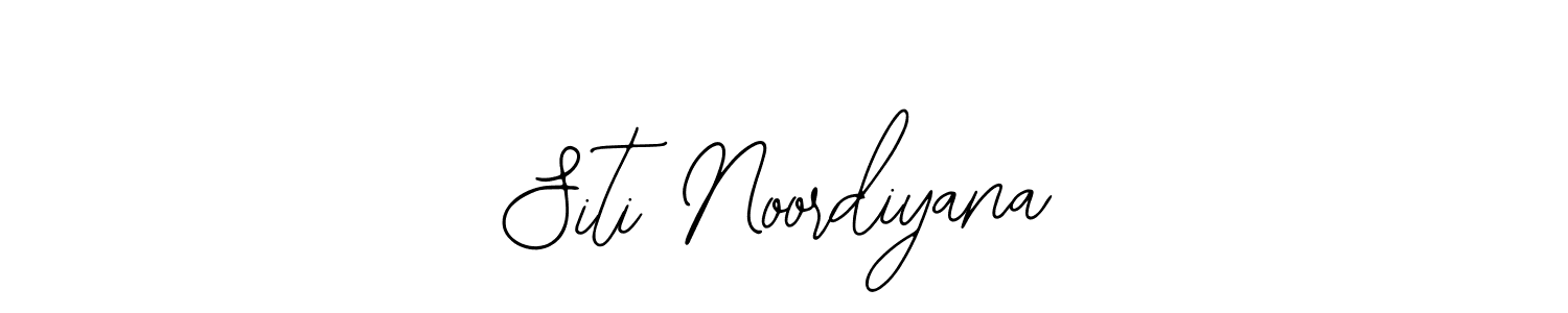 The best way (Bearetta-2O07w) to make a short signature is to pick only two or three words in your name. The name Siti Noordiyana include a total of six letters. For converting this name. Siti Noordiyana signature style 12 images and pictures png