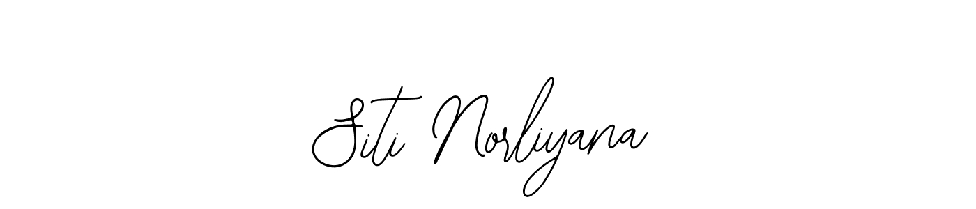 How to make Siti Norliyana name signature. Use Bearetta-2O07w style for creating short signs online. This is the latest handwritten sign. Siti Norliyana signature style 12 images and pictures png