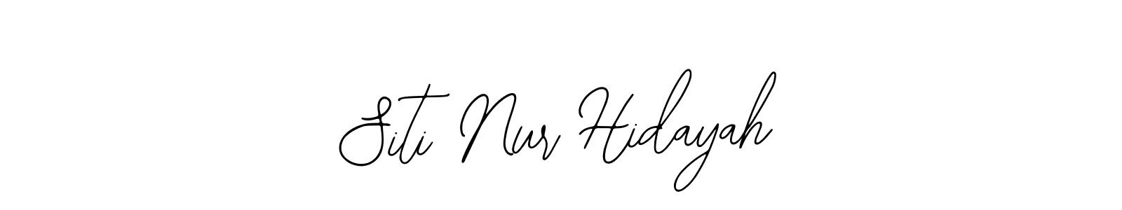 You should practise on your own different ways (Bearetta-2O07w) to write your name (Siti Nur Hidayah) in signature. don't let someone else do it for you. Siti Nur Hidayah signature style 12 images and pictures png