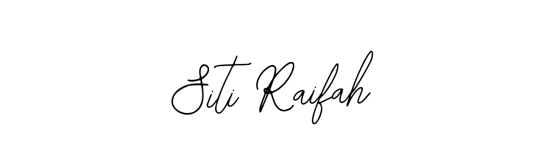 Make a beautiful signature design for name Siti Raifah. With this signature (Bearetta-2O07w) style, you can create a handwritten signature for free. Siti Raifah signature style 12 images and pictures png