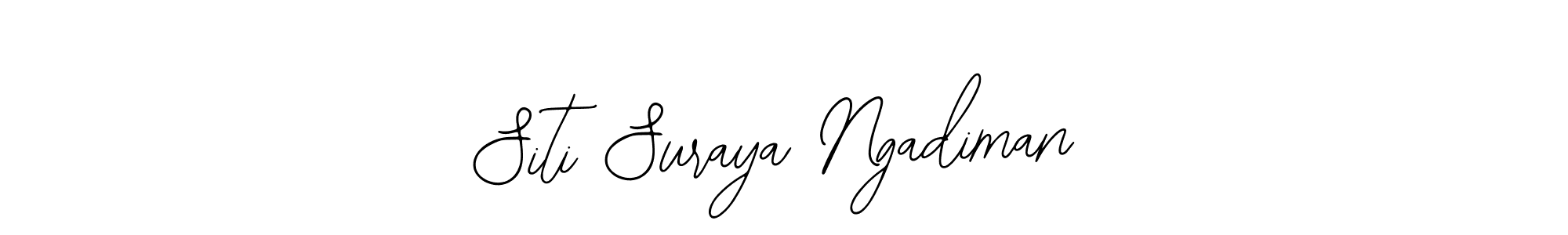 Create a beautiful signature design for name Siti Suraya Ngadiman. With this signature (Bearetta-2O07w) fonts, you can make a handwritten signature for free. Siti Suraya Ngadiman signature style 12 images and pictures png