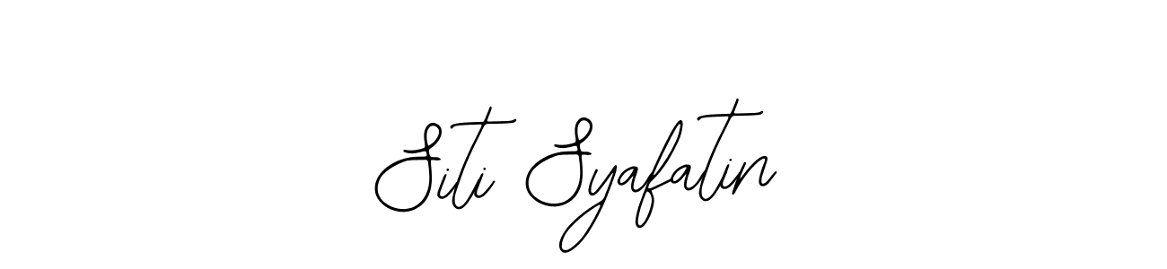 The best way (Bearetta-2O07w) to make a short signature is to pick only two or three words in your name. The name Siti Syafatin include a total of six letters. For converting this name. Siti Syafatin signature style 12 images and pictures png
