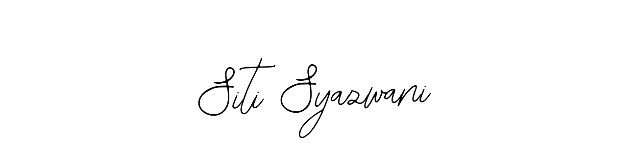 Similarly Bearetta-2O07w is the best handwritten signature design. Signature creator online .You can use it as an online autograph creator for name Siti Syazwani. Siti Syazwani signature style 12 images and pictures png