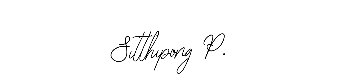 if you are searching for the best signature style for your name Sitthipong P.. so please give up your signature search. here we have designed multiple signature styles  using Bearetta-2O07w. Sitthipong P. signature style 12 images and pictures png