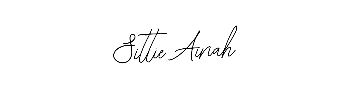 Make a beautiful signature design for name Sittie Ainah. With this signature (Bearetta-2O07w) style, you can create a handwritten signature for free. Sittie Ainah signature style 12 images and pictures png