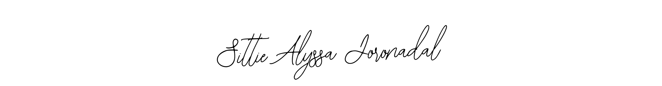 Similarly Bearetta-2O07w is the best handwritten signature design. Signature creator online .You can use it as an online autograph creator for name Sittie Alyssa Joronadal. Sittie Alyssa Joronadal signature style 12 images and pictures png