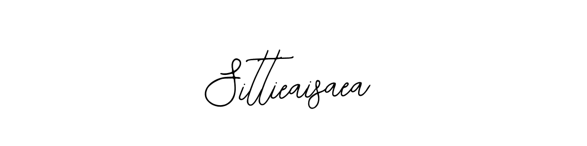 How to make Sittieaisaea name signature. Use Bearetta-2O07w style for creating short signs online. This is the latest handwritten sign. Sittieaisaea signature style 12 images and pictures png