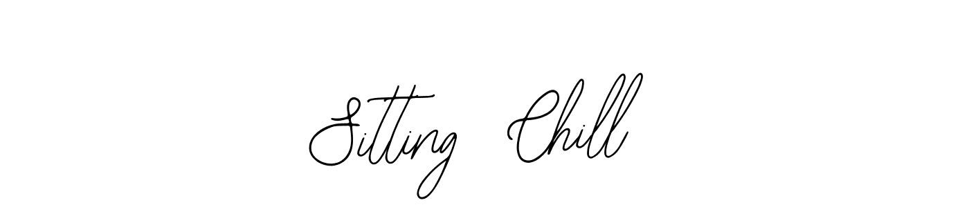 if you are searching for the best signature style for your name Sitting  Chill. so please give up your signature search. here we have designed multiple signature styles  using Bearetta-2O07w. Sitting  Chill signature style 12 images and pictures png