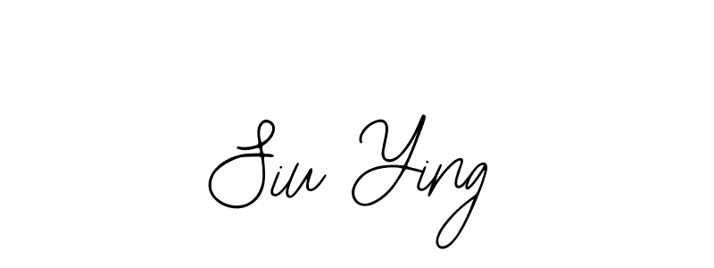 How to make Siu Ying name signature. Use Bearetta-2O07w style for creating short signs online. This is the latest handwritten sign. Siu Ying signature style 12 images and pictures png